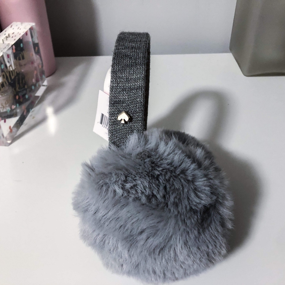 Kate Spade faux fur ear muffs